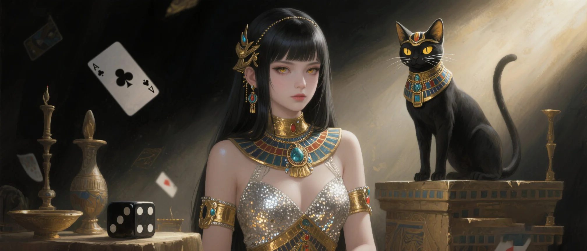 輪盤桌與荷官發牌的情境畫面